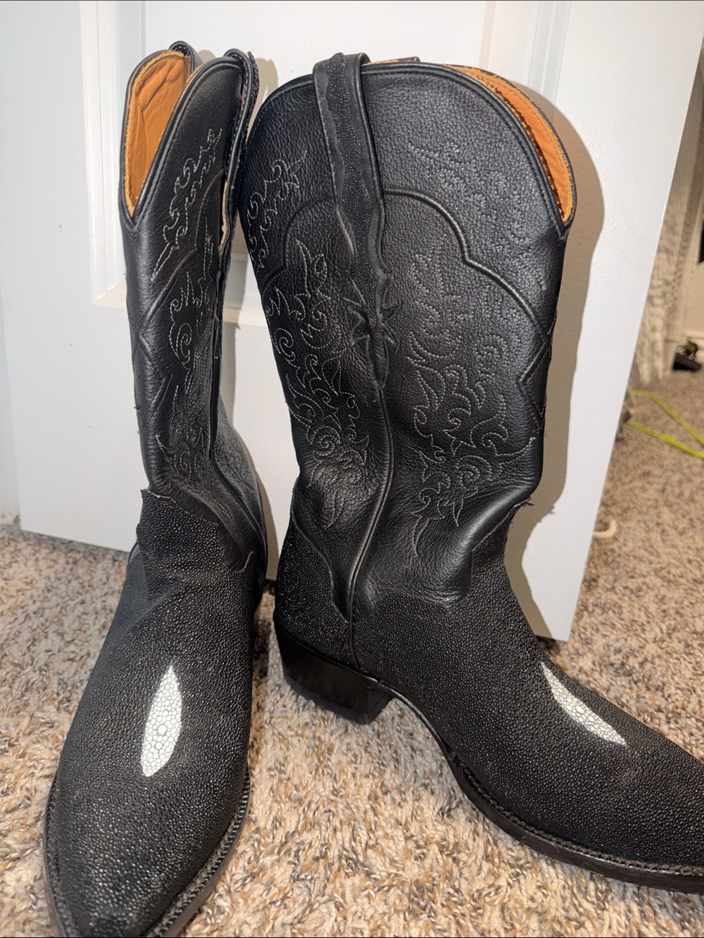 Black Stingray Western Cowboy Boots